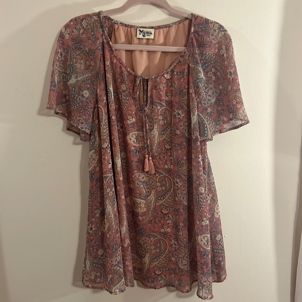 Show me your Mumu Juana tassel tunic top